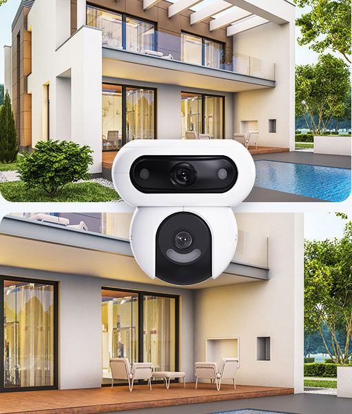 EZVIZ HB90: vista general y detalle con dos lentes