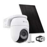 EZVIZ CB8C Kit Camara a bateria con panel Solar , 4 Megapixeles ,360 Grados , Audio Bidireccional , WiFi ,Bateria  5200MaH