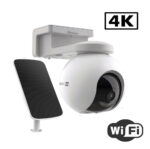 EZVIZ CB8 Cámara Wi‑Fi 4K con batería y panel solar 360°