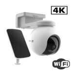 EZVIZ CB8 Cámara Wi‑Fi 4K con batería y panel solar 360°