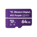 WESTERN DIGITAL MICROSD-64GB Memoria Micro SD 64GB Para Video Vigilancia - Purple