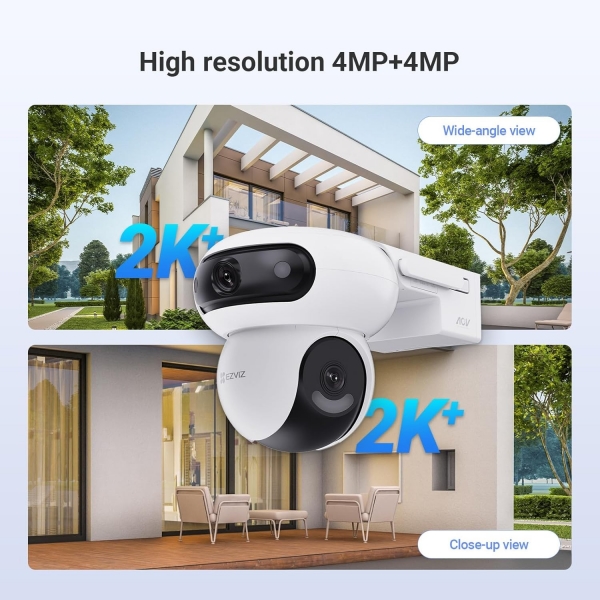 EZVIZ CS-HB90 Cámara PT Doble Lente / KIT PANEL SOLAR / Movimiento en ...
