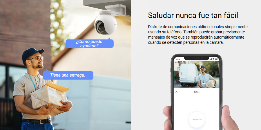 Comunicación bidireccional desde la aplicación EZVIZ