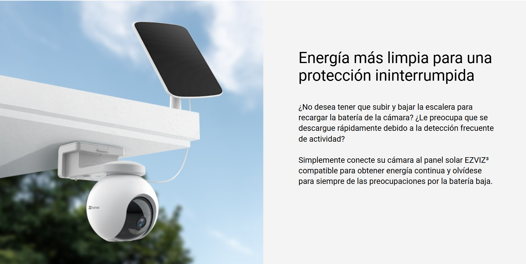 Cobertura panorámica de la EZVIZ CB8