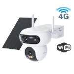 EZVIZ HB90X Dual 4G Kit Cámara Wi-Fi + 4G 4 MP + 4 MP con batería y panel solar de 8 W